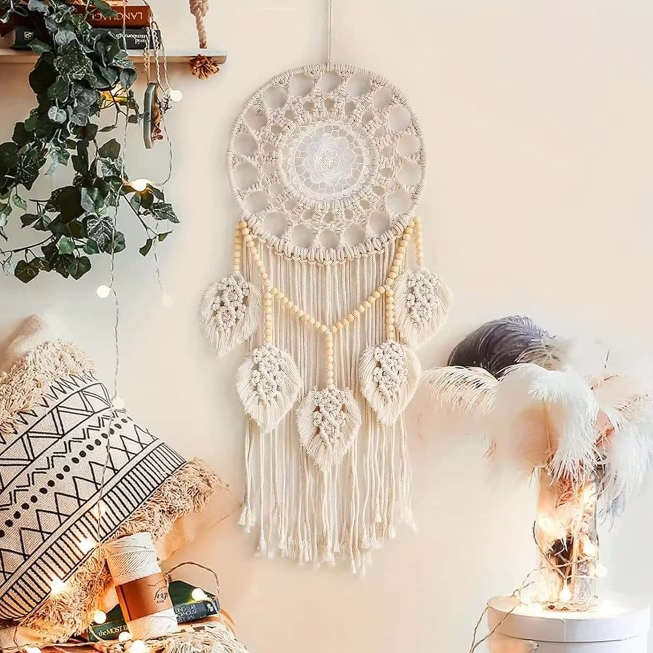 Attrape Rêve en Macramé – Berceau des Rêves