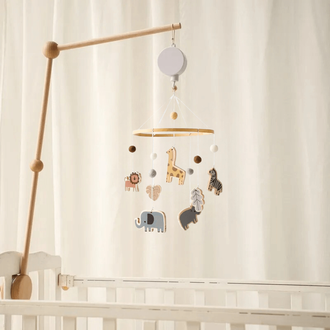 Mobile lit bébé sur le thème de la savane 