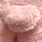 Nid d'ange ourson rose pour bebe en coton et polaire moelleuse détails de la queue