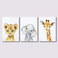 Affiche Murale en Toile Thème Safari Trio 1 / 30x40cm Berceau des Rêves Affiche Murale