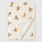 Couverture Polaire Ours Beige - Hiver 75×100 cm Berceau des Rêves Nid d'ange hiver