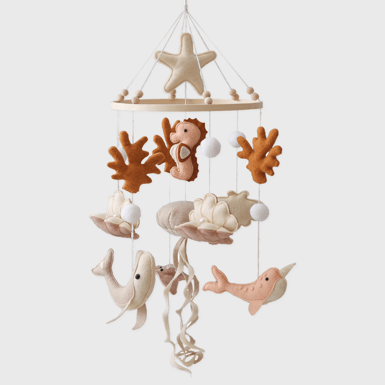 Mobile Musical Bébé Hippocampe Mobile sans bras musical Berceau des Rêves Mobile bébé garçon